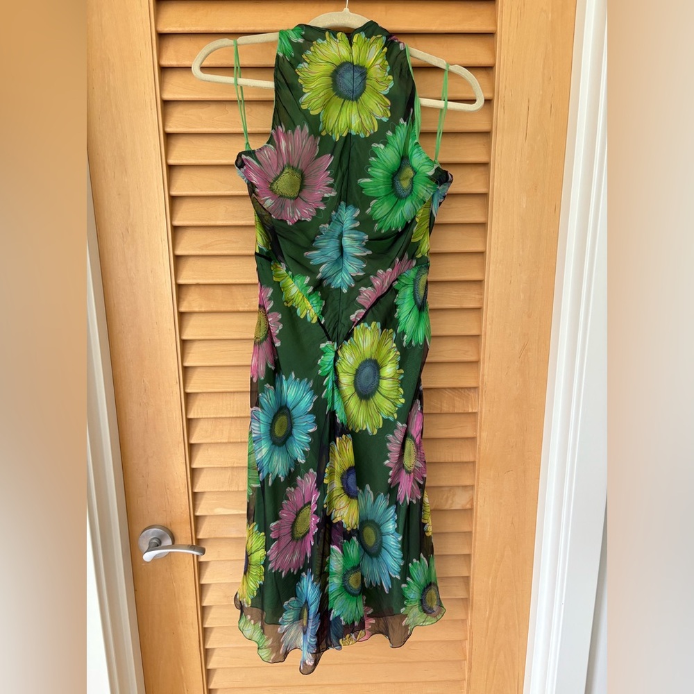 Vintage Versace Floral Midi Dress